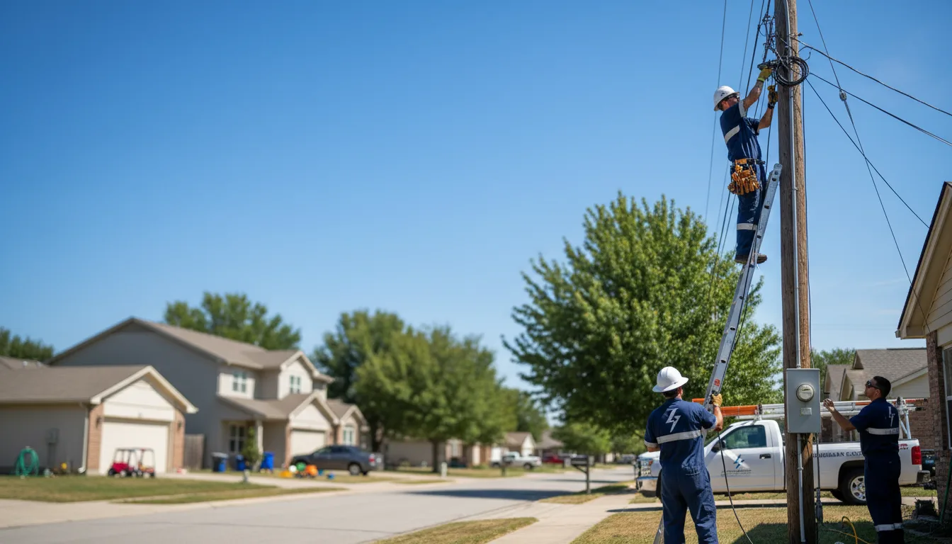 Residential electrician providing installation services in Epping, ND